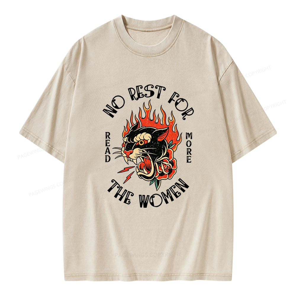Pagewings No Rest for The Women Unisex Washed T-shirt