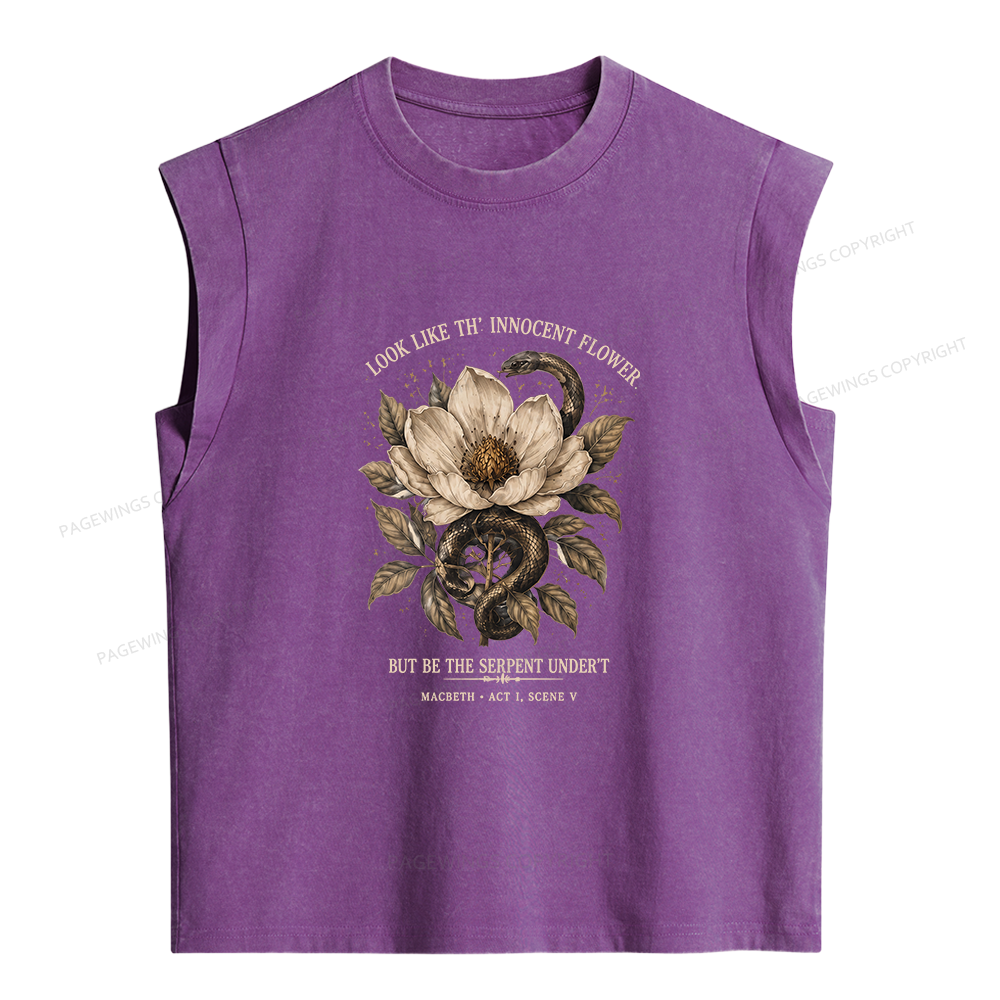 Pagewings Shakespeare Quote Women's Washed Tank Top
