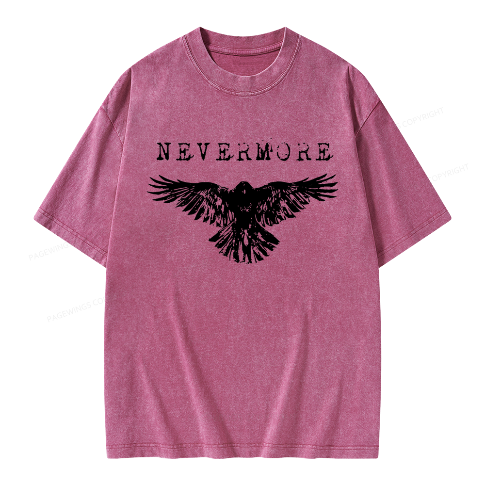 Pagewings Nevermore Unisex Washed T-shirt