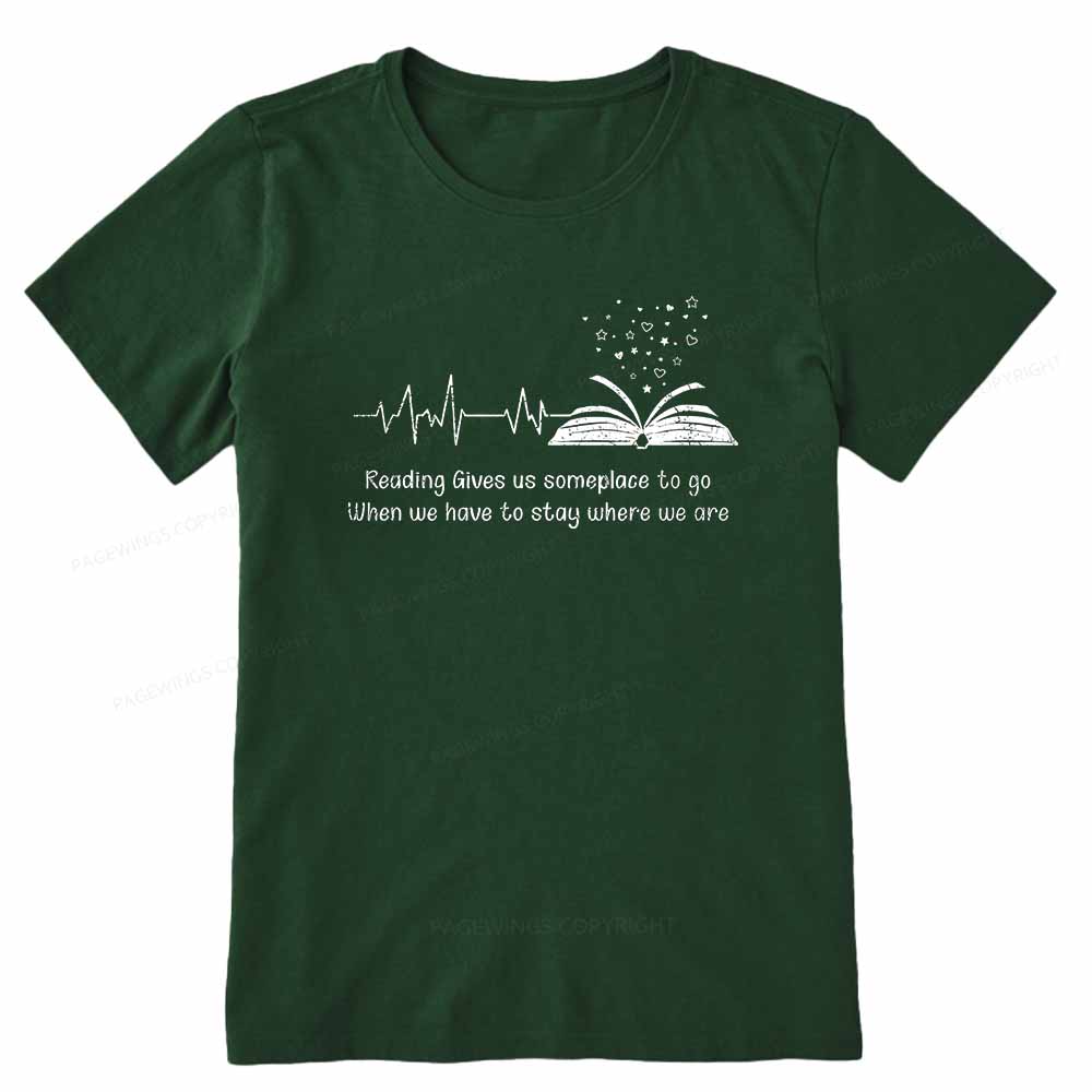 Pagewings Book Lovers Reading Reading Book Unisex Classic T-shirt