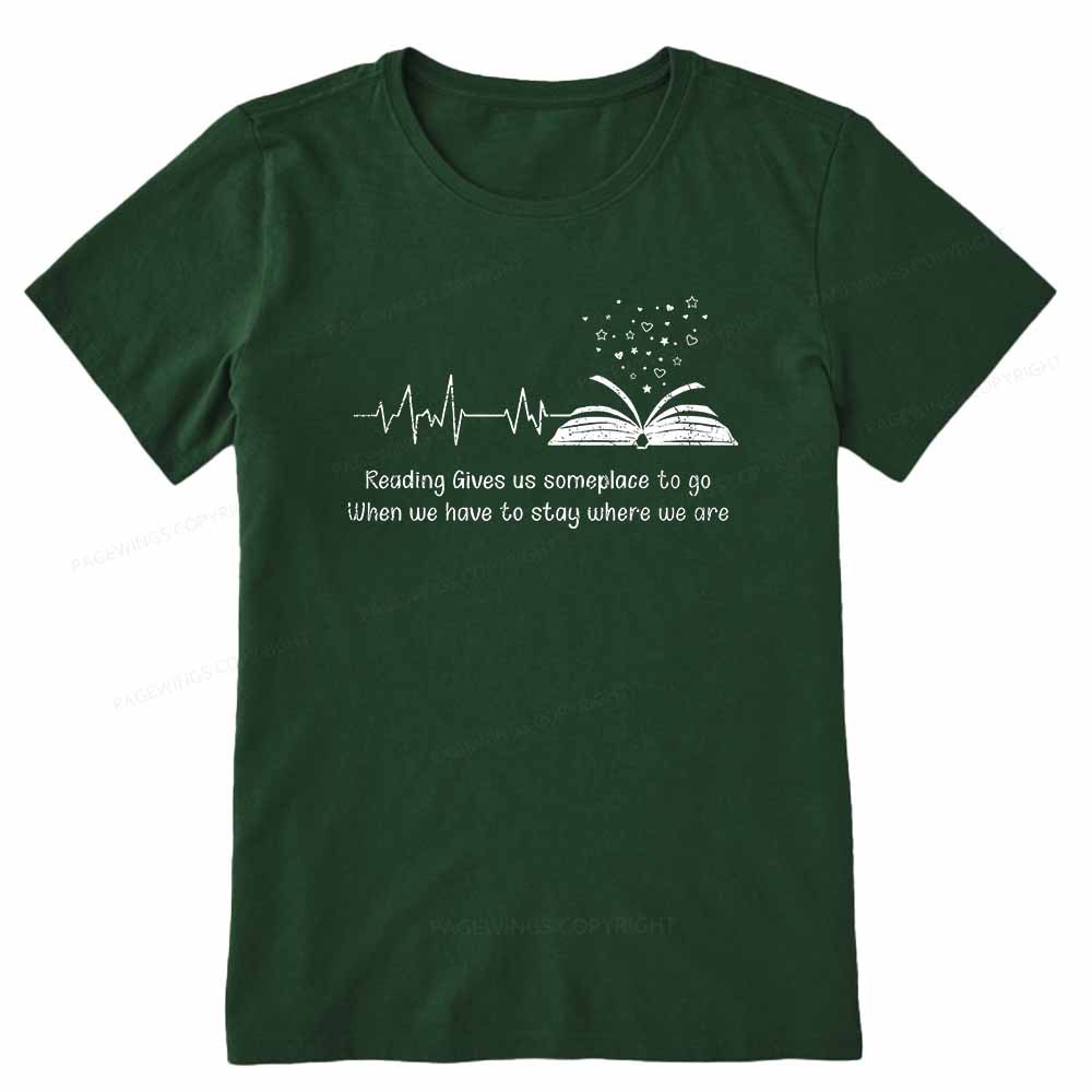 Pagewings Book Lovers Reading Reading Book Unisex Classic T-shirt