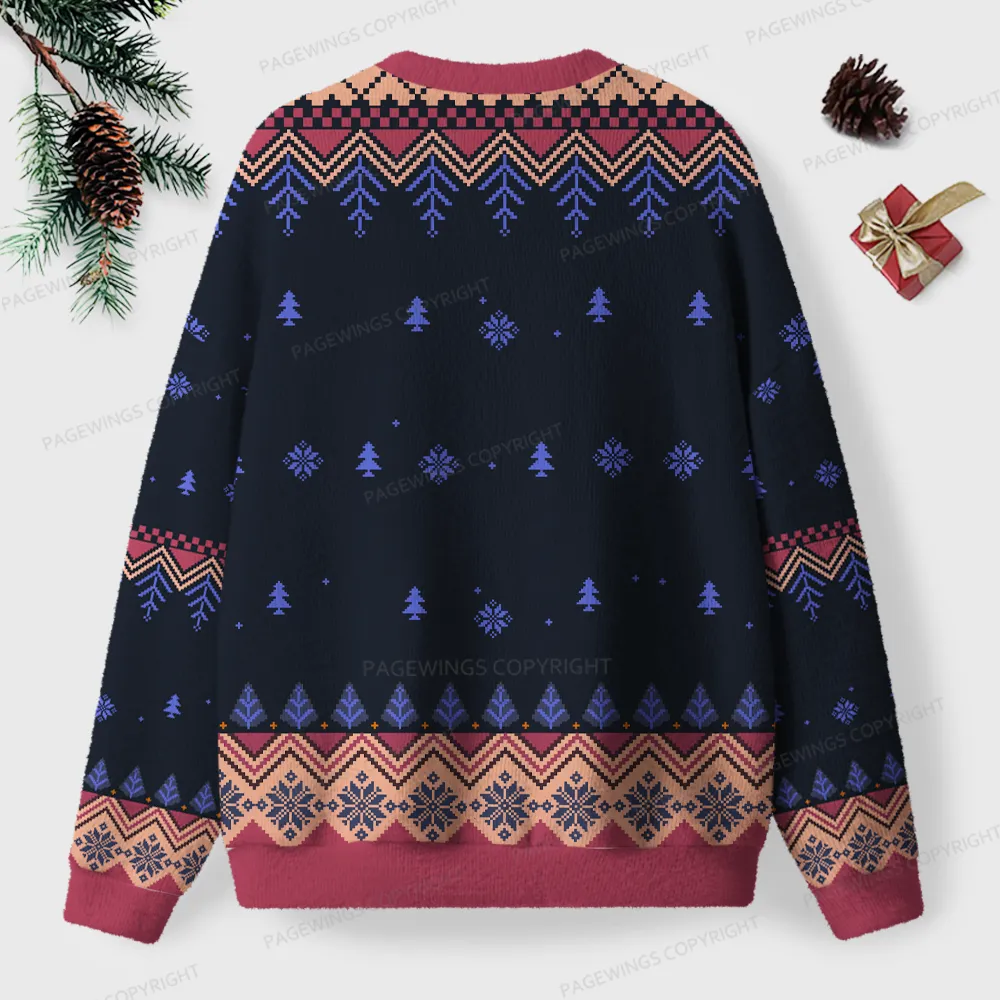 Pagewings Goddammit, Donut Unisex Ugly Knit Sweatshirt