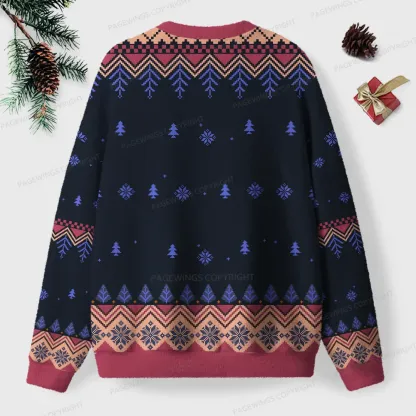 Pagewings Goddammit, Donut Unisex Ugly Knit Sweatshirt