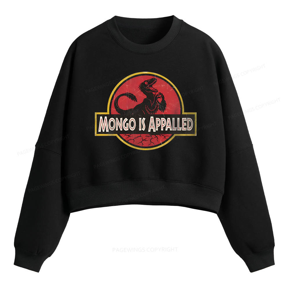 Pagewings Sci-Fi Book Lover Fleece Crop Sweatshirt
