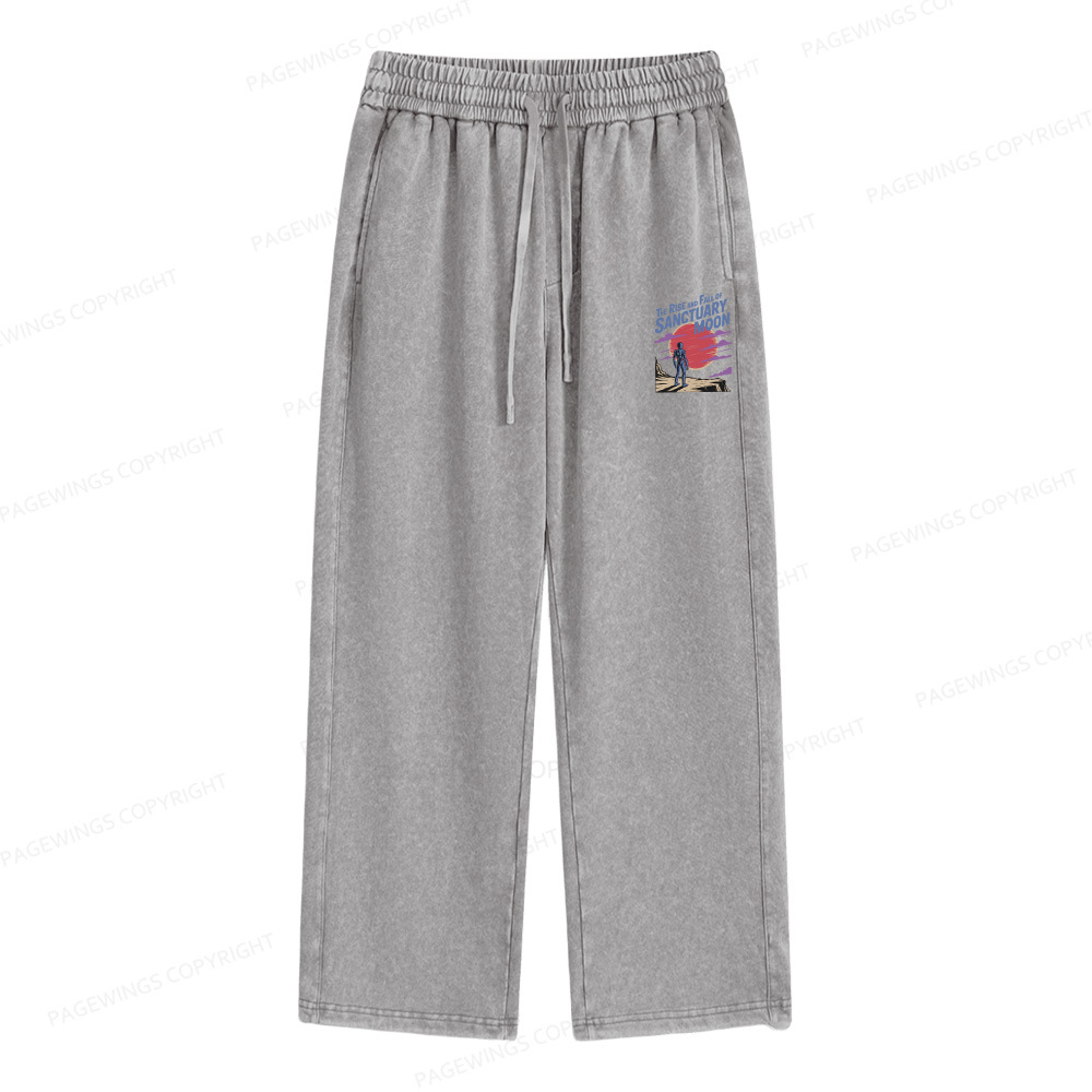 Pagewings The Rise And Fall Of Sanctuary Moon Unisex Washed Sweatpants
