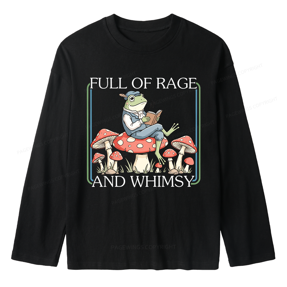 Pagewings Full Of Rage and Whimsy Unisex Lightweight Long Sleeve T-Shirt