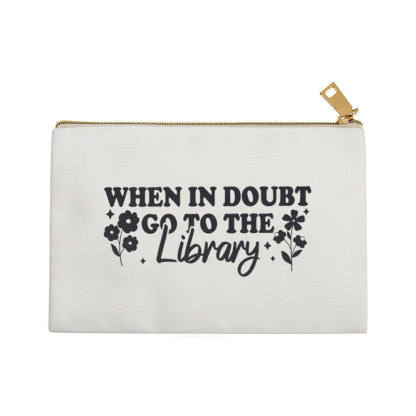 Pagewings When In Doubt Go To The Library Pouch