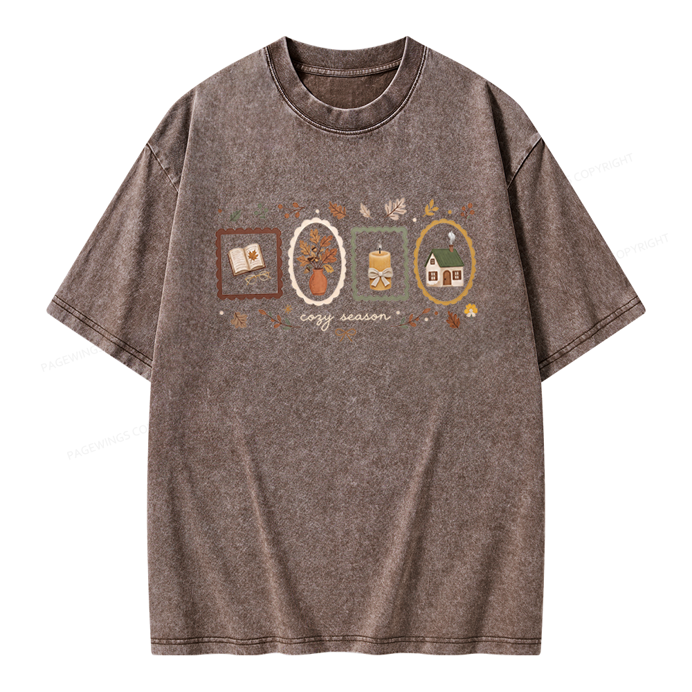 Pagewings Well Read Woman Unisex Washed T-shirt