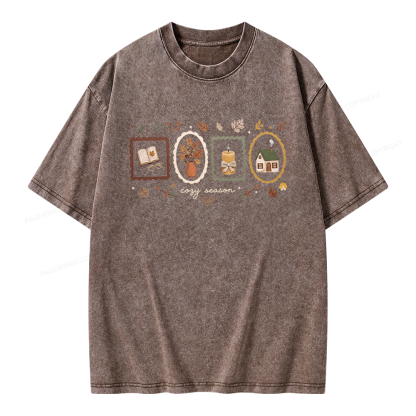 Pagewings Well Read Woman Unisex Washed T-shirt