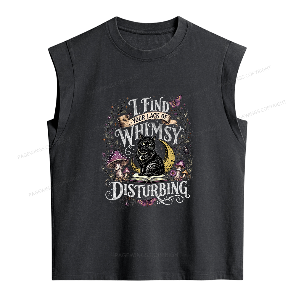 Pagewings I Find Your Lack Of Whimsy Women's Washed Tank Top