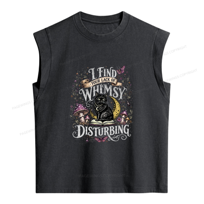 Pagewings I Find Your Lack Of Whimsy Women's Washed Tank Top
