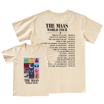 Pagewings Sarah J. Maas World Tour Comfort Colors V-neck T-shirt