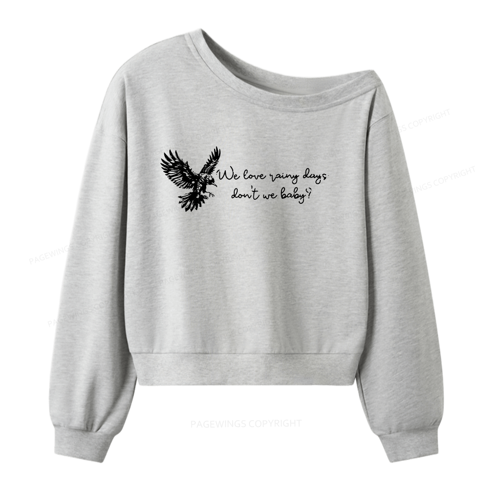 Pagewings Romance Book Nerd Women Off Shoulder Sweatshirt