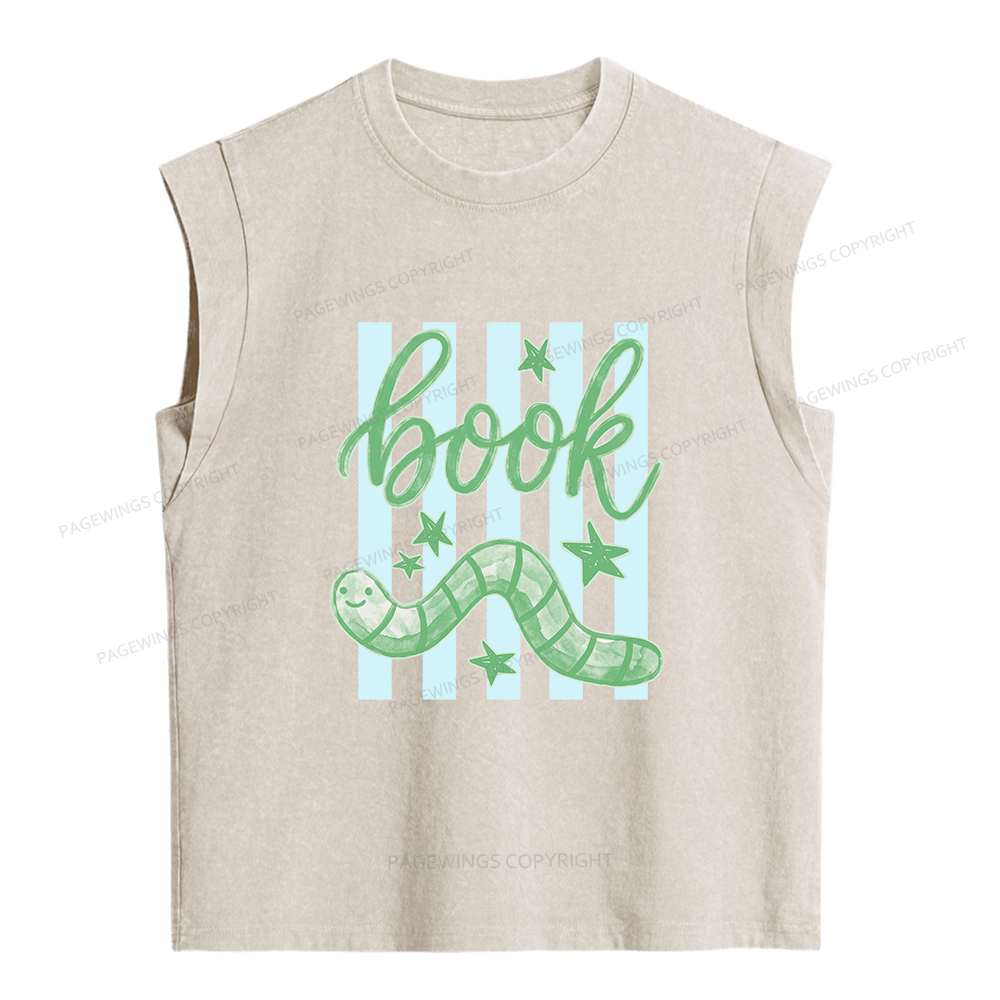Pagewing Reading Lover Women's Washed Tank Top