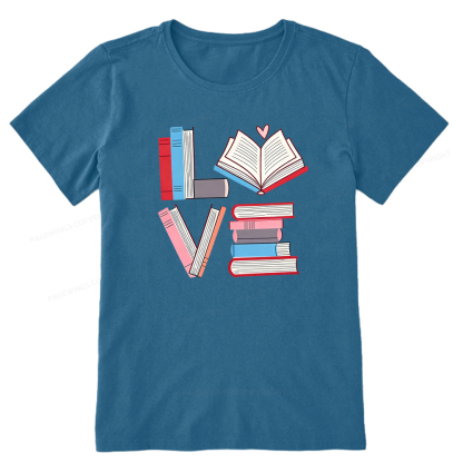 Pagewings Books Lovers Valentines Unisex Classic T-shirt