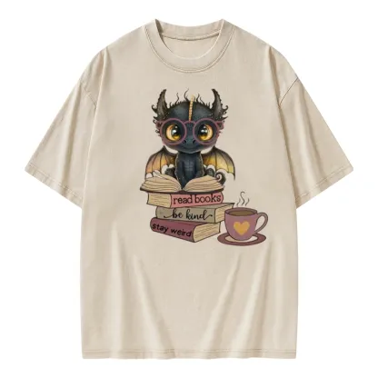 Pagewings Fourth Wing Dargon Unisex Washed T-shirt