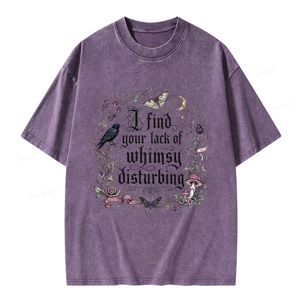 Pagewings Lack of Whimsy Unisex Washed T-shirt