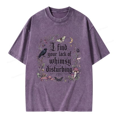 Pagewings Lack of Whimsy Unisex Washed T-shirt
