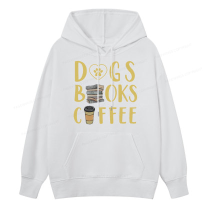 Pagewing Dogs, Books, Coffee Unisex Classic Hoodie