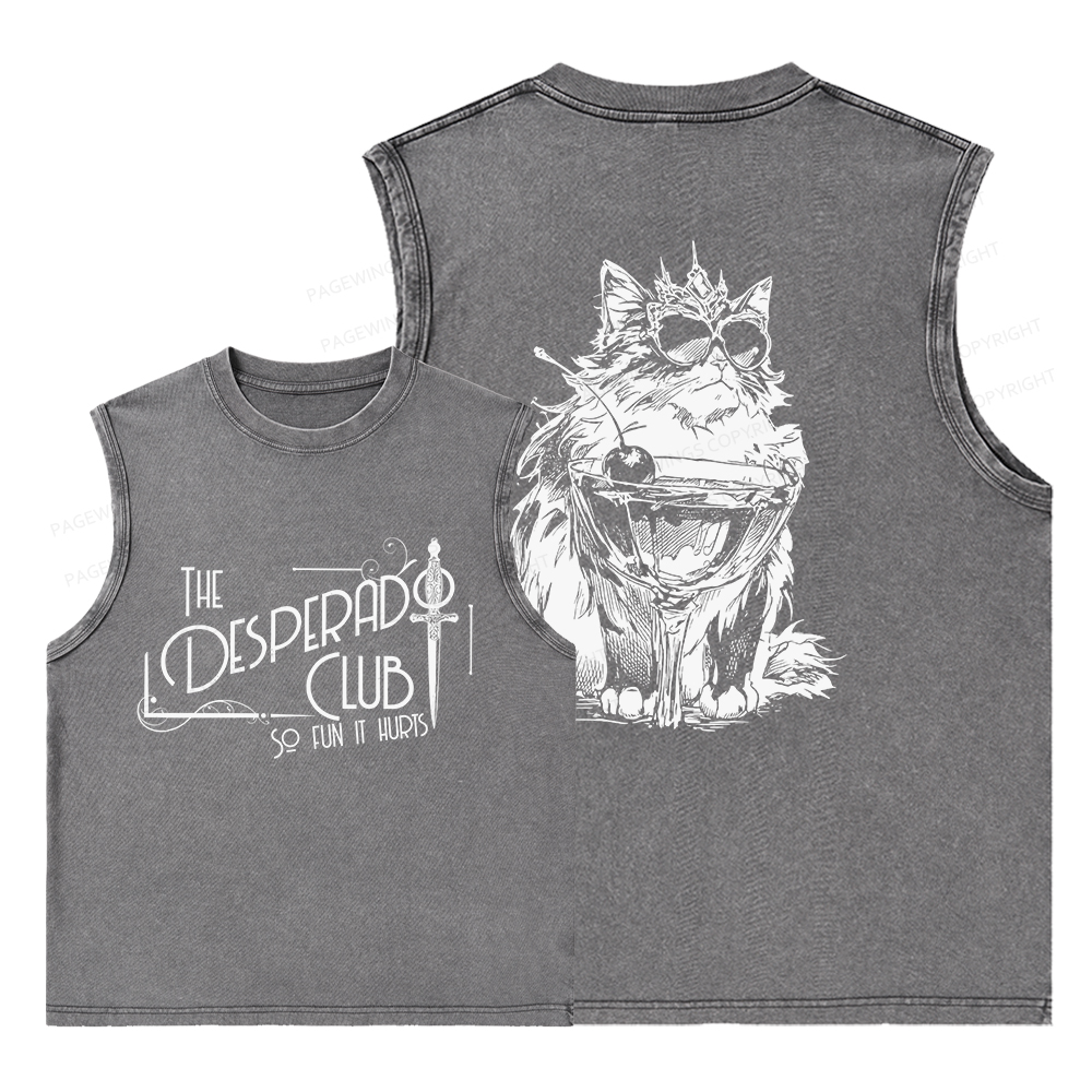 Pagewings The Desperado Club Unisex Washed Tank Top