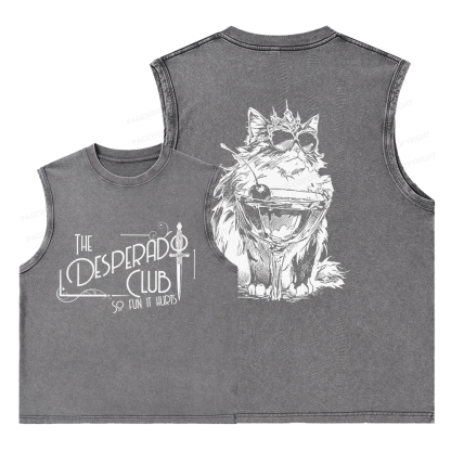 Pagewings The Desperado Club Unisex Washed Tank Top