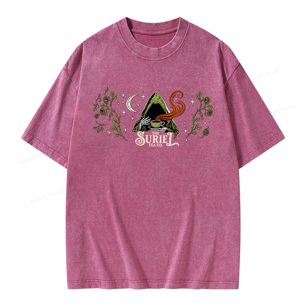 Pagewings Fantasy Bookish Unisex Washed T-shirt