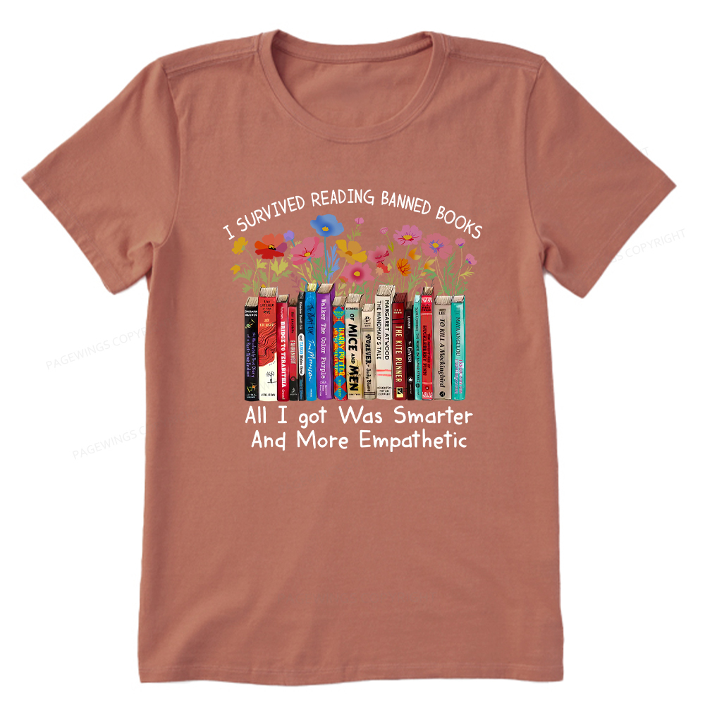 Pagewings Survived Banned Books Got Smarter Unisex Classic T-shirt