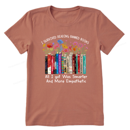 Pagewings Survived Banned Books Got Smarter Unisex Classic T-shirt