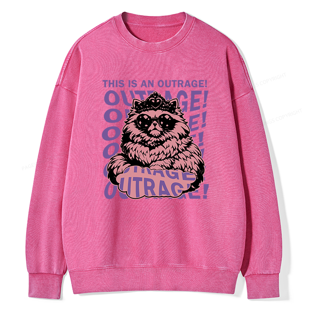 Pagewings Sci-Fi Novel Lover Unisex Washed Sweatshirt