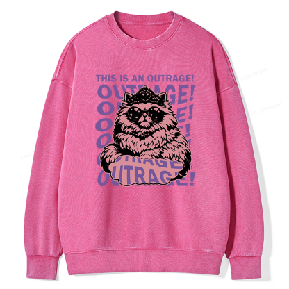 Pagewings Sci-Fi Novel Lover Unisex Washed Sweatshirt