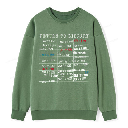 Pagewing Return To Library Unisex Classic Sweatshirt