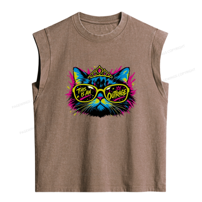 Pagewings Reader Without Their Book Women's Washed Tank Top