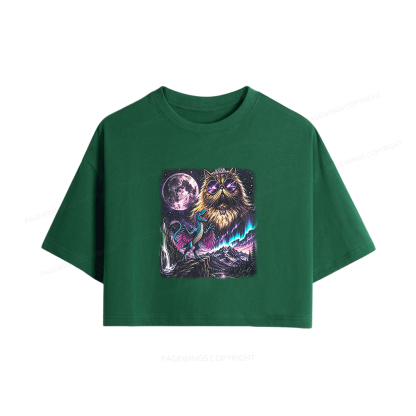 Pagewings Sci Fi Books Lover Women Crop Tops