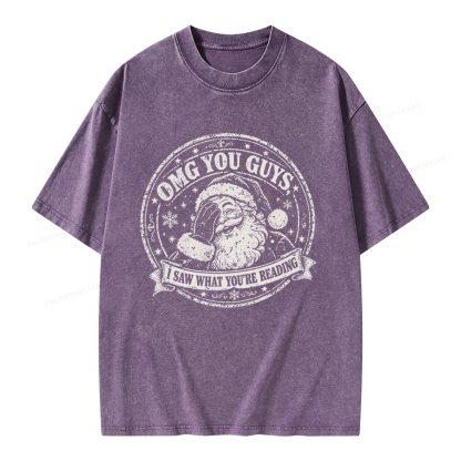 Pagewings OMG You Guys I Saw What You’re Reading Unisex Washed T-shirt