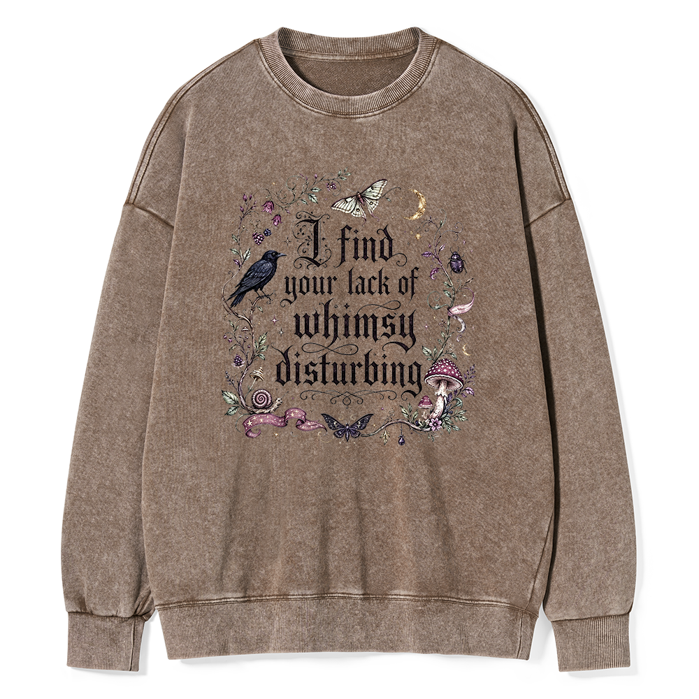 Pagewings Lack of Whimsy Unisex Washed Sweatshirt