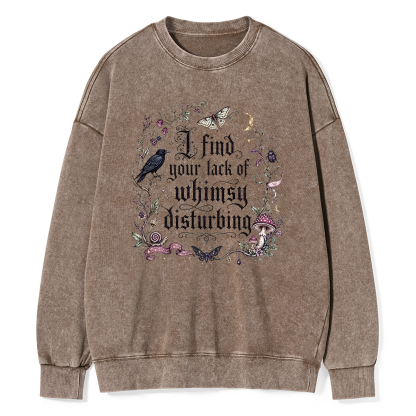 Pagewings Lack of Whimsy Unisex Washed Sweatshirt