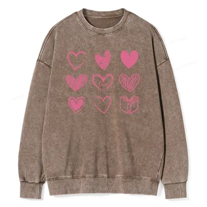 Pagewings To Love And Learn How To Be Loved Unisex Washed Sweatshirt