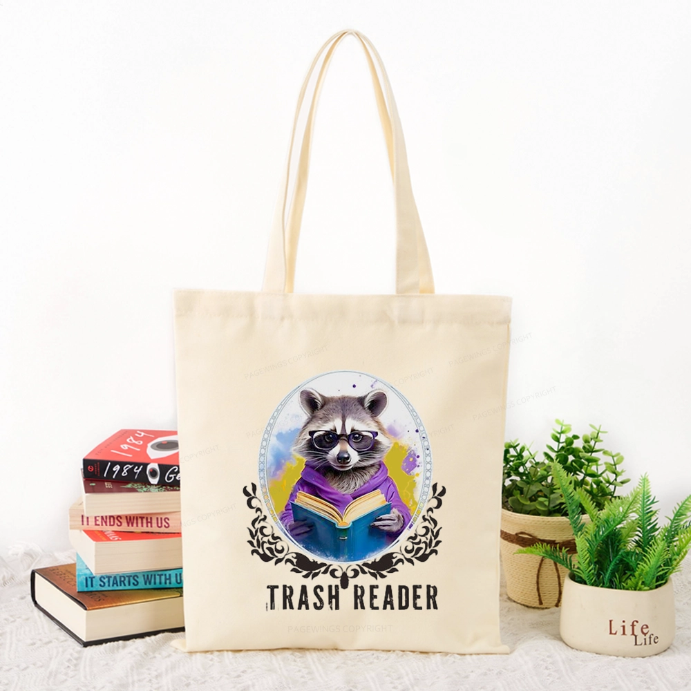 Pagewings Trash Reader Tote Bag