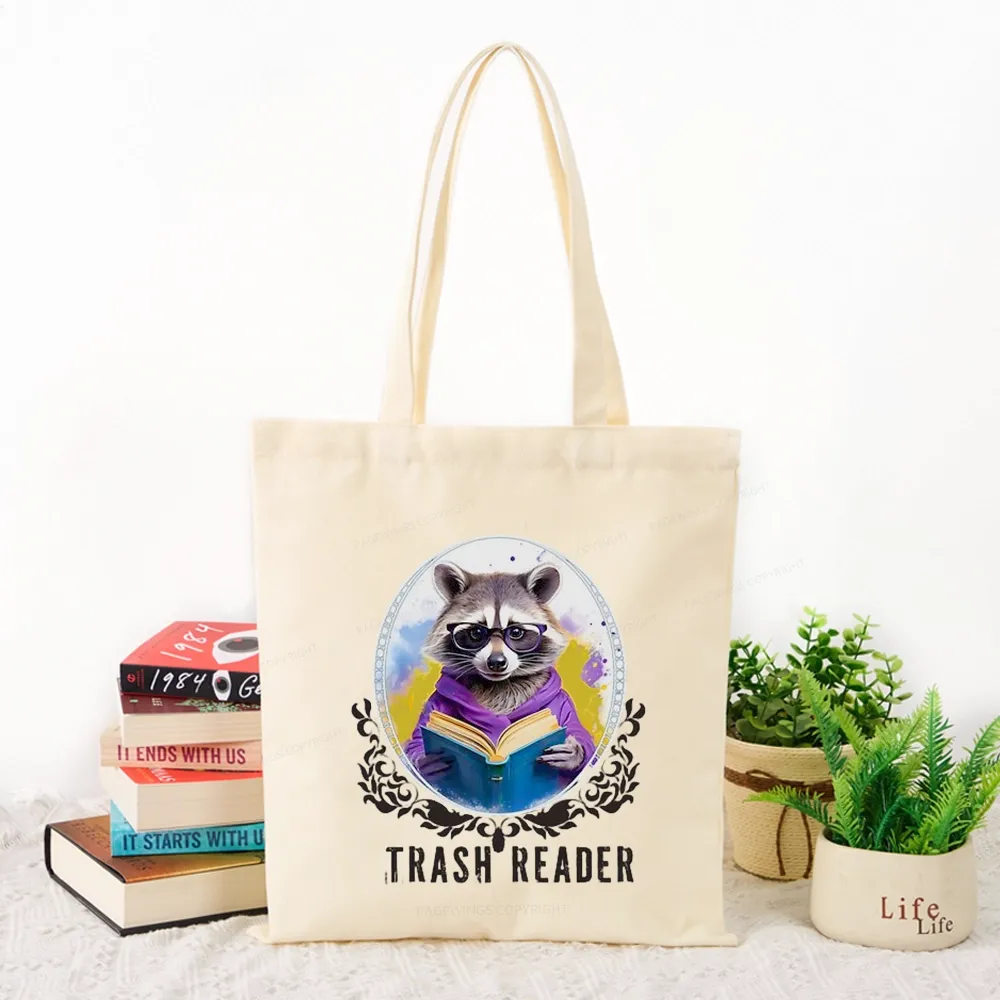 Pagewings Trash Reader Tote Bag