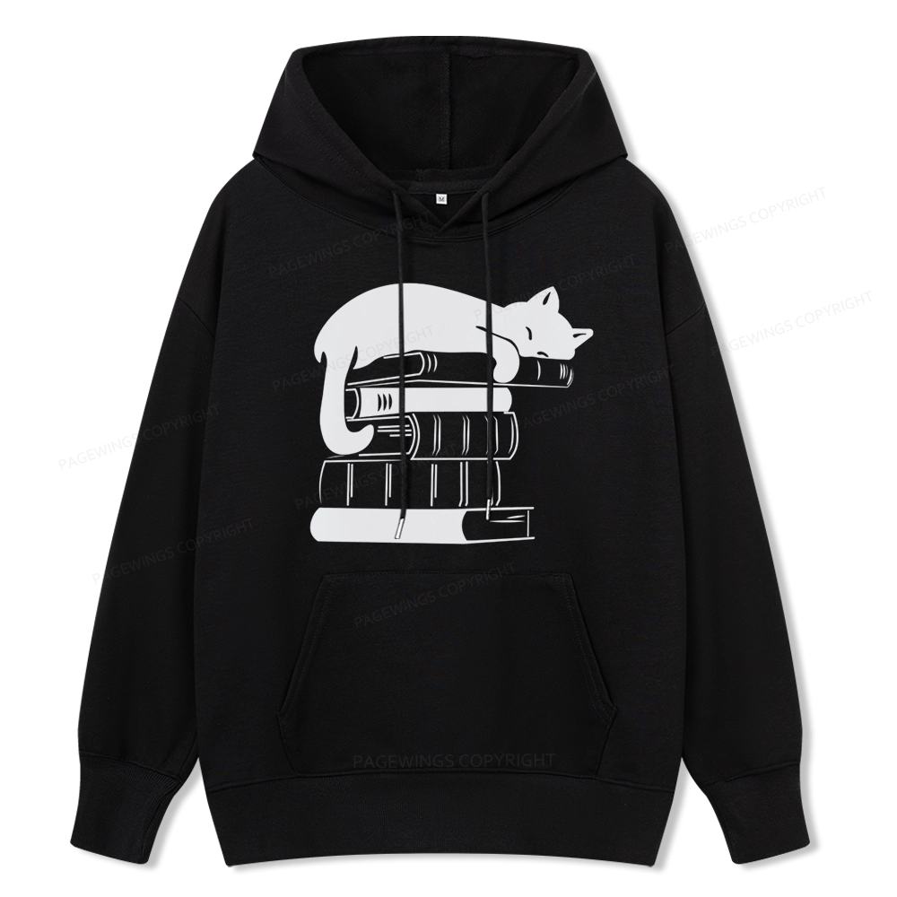 Pagewings Books And Cats Unisex Classic Hoodie