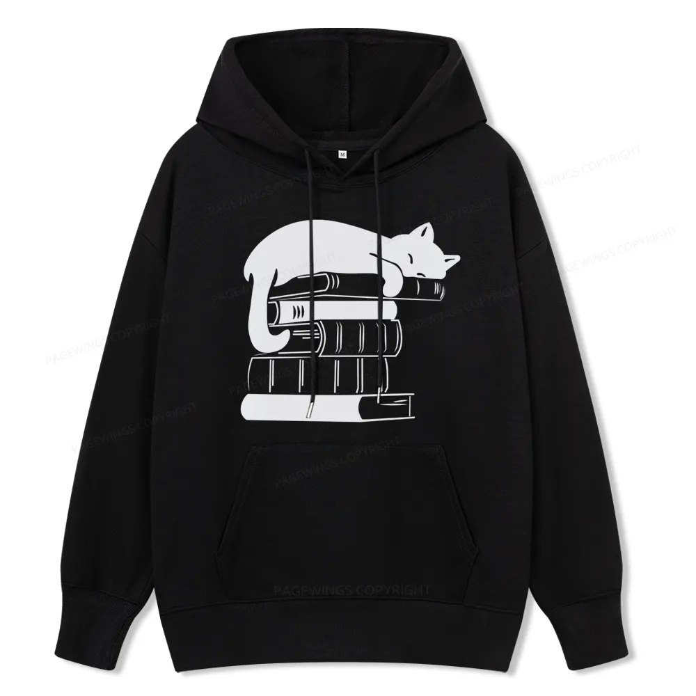 Pagewings Books And Cats Unisex Classic Hoodie