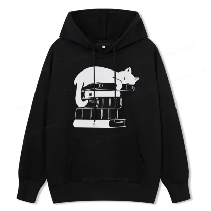 Pagewings Books And Cats Unisex Classic Hoodie