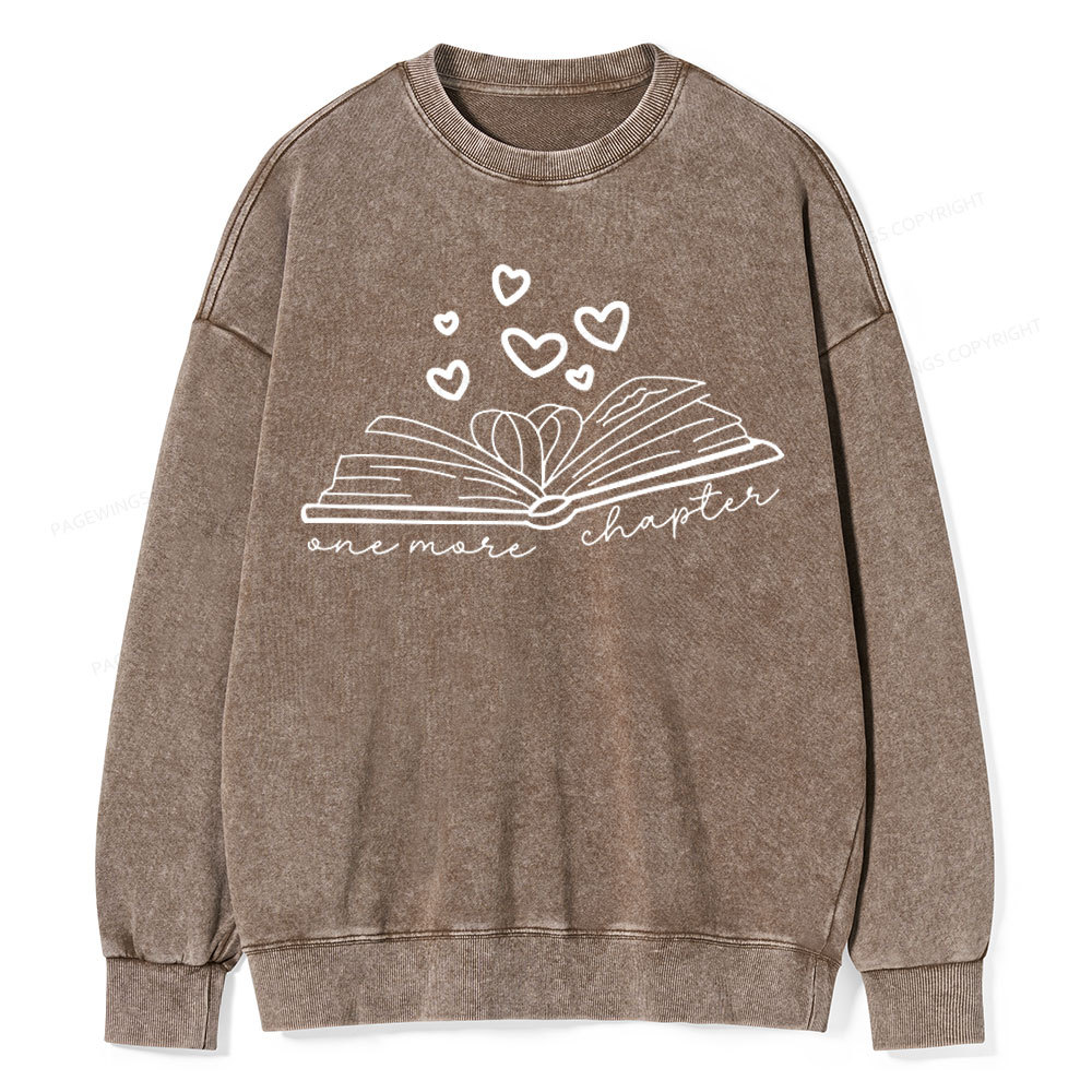 Pagewing Valentine Gift For Book Lover  Unisex Washed Sweatshirt