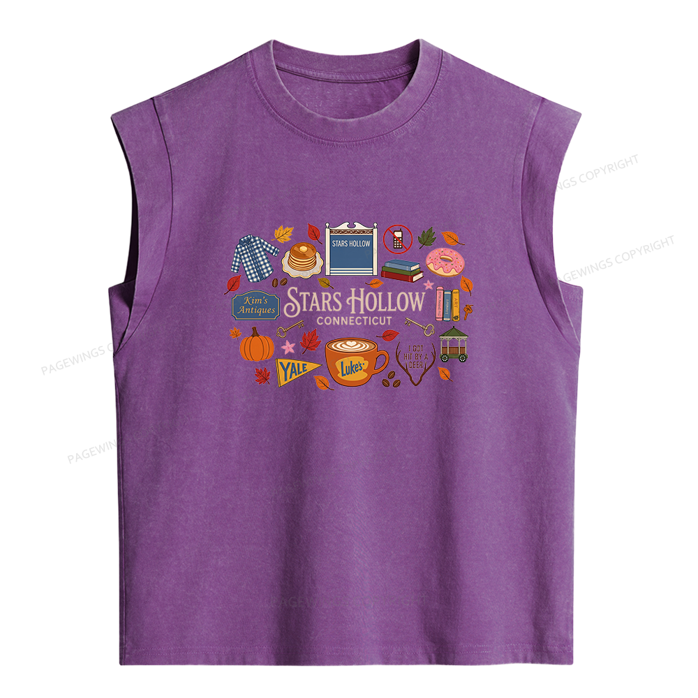 Pagewings Bookish Pumpkin Women's Washed Tank Top