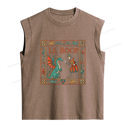 Pagewings Le Boop Women's Washed Tank Top