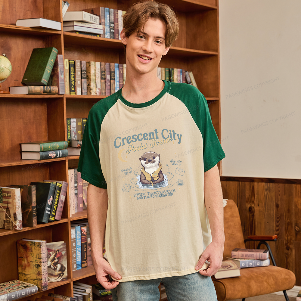 Pagewing Reading Fantasy Bookish Raglan T-shirt