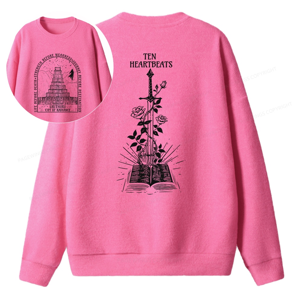 Pagewings Life Before Death Strength Before Weakness Unisex Knit Sweatshirt