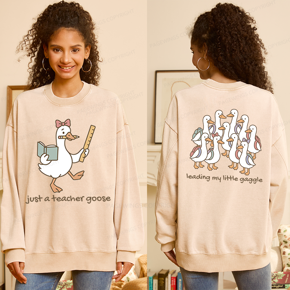 Pagewings Back to School Unisex Washed Sweatshirt
