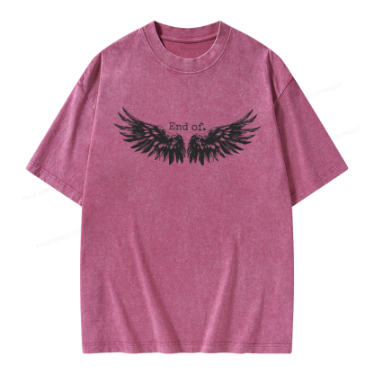 Pagewings Romance Books Unisex Washed T-shirt