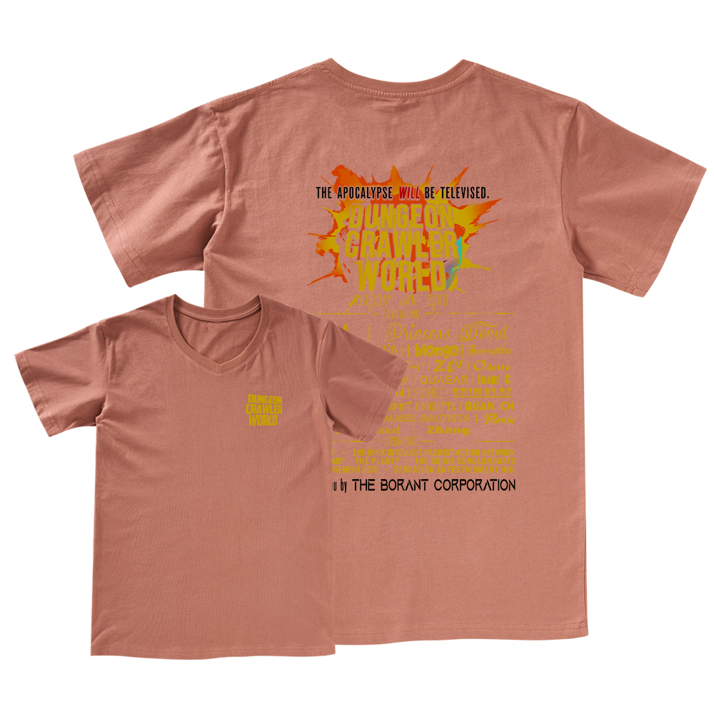 Pagewings Dungeon Crawler World Tour V-neck T-shirt